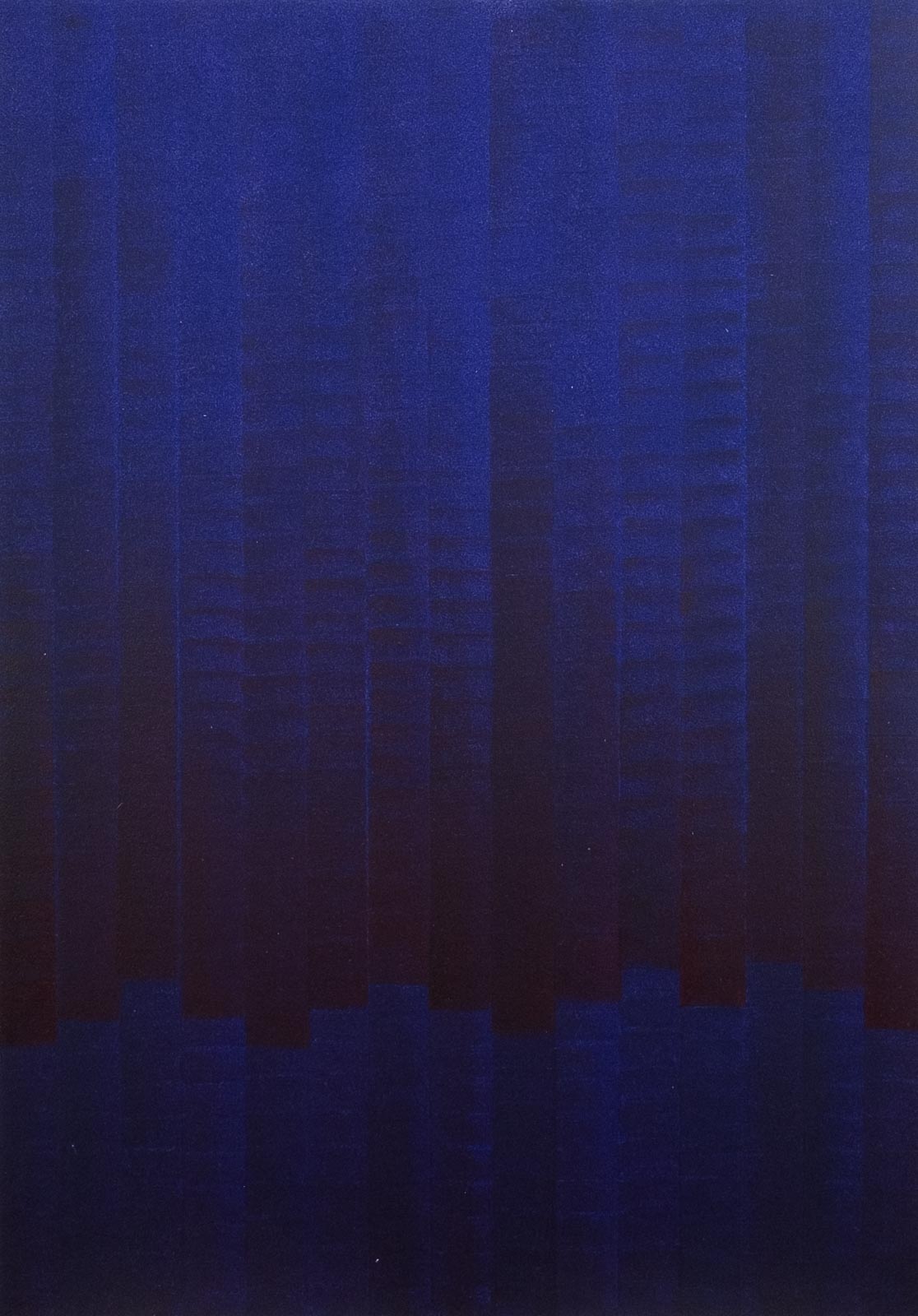 BLUE RHYTHM - Acrylic on paper - Format 40X30