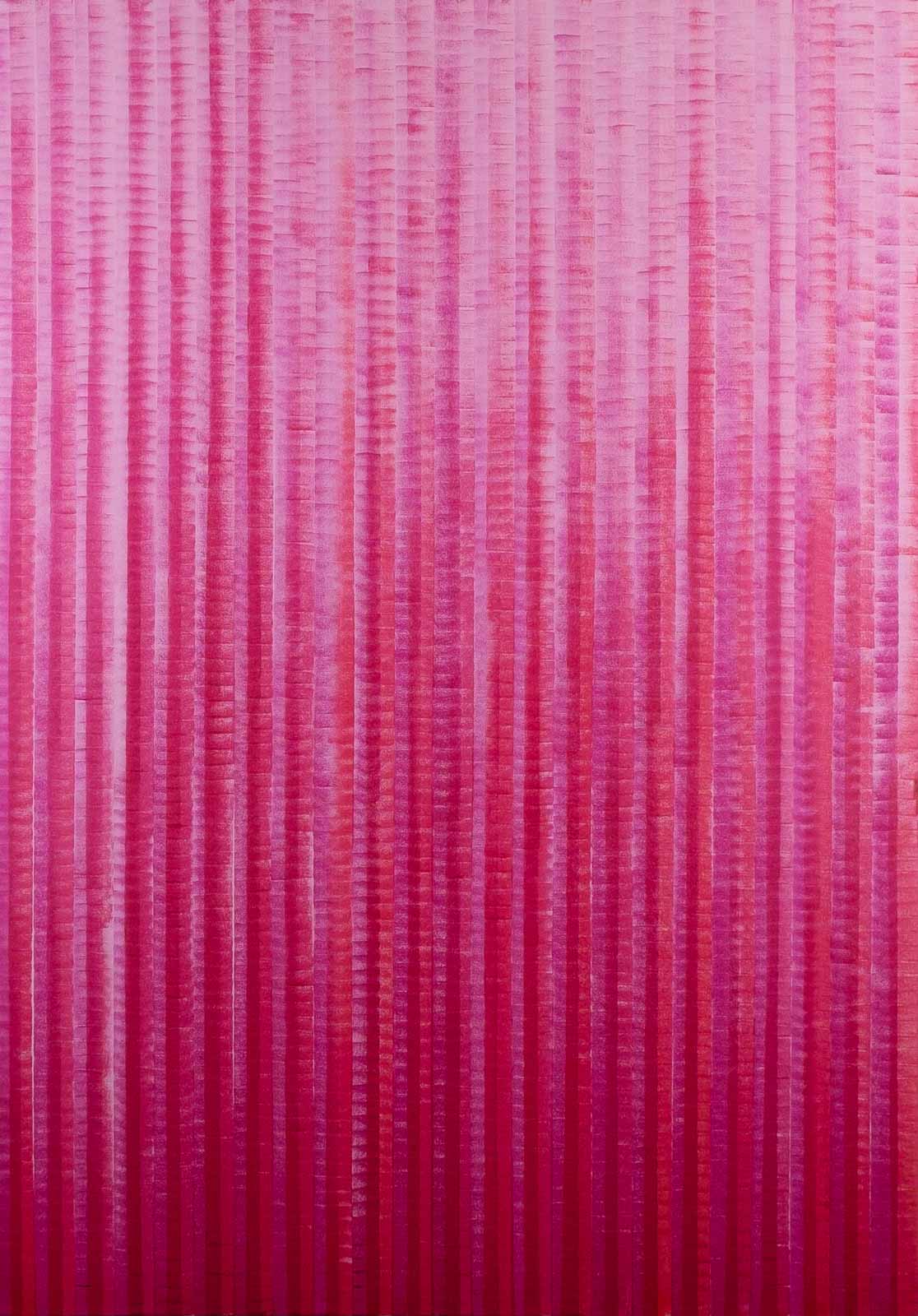 RED AND PINK - Acrylic on canvas - Format 100X70