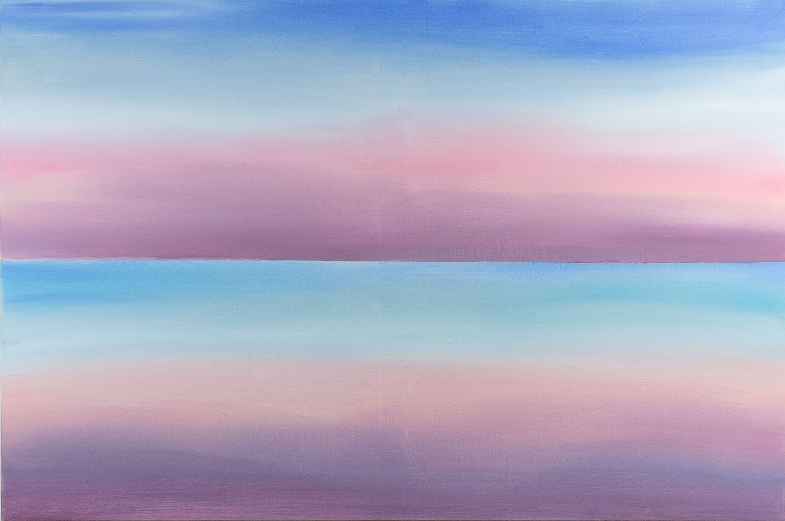 DOUBLE SKY PINK AND VIOLET - Acrylic on canvas - Format 80x120